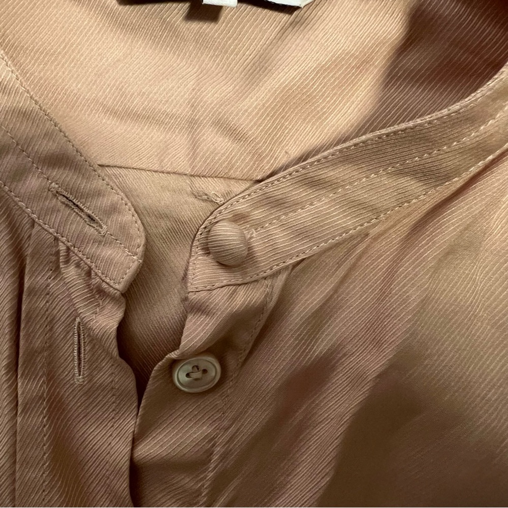 Helmut Lang Blush Tan button up Shirt - Picture 3 of 5